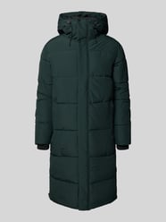 Gewatteerde lange jas met capuchon en steekzakken, model 'ARDEK' van Icepeak - 44