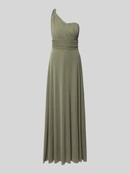 Abendkleid mit One-Shoulder-Träger und Taillenband von TROYDEN COLLECTION - 33