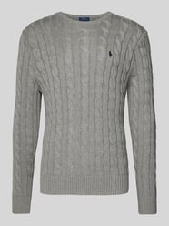 Strickpullover mit gerippten Abschlüssen Modell 'DRIVER' von Polo Ralph Lauren Grau - 44