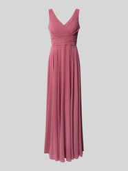 Maxikleid aus Chiffon in Wickel-Optik von TROYDEN COLLECTION Pink - 33