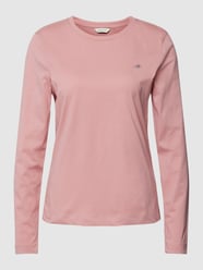 Longsleeve mit Label-Stitching Modell 'SHIELD' von Gant Rosa - 21