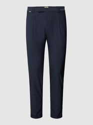 Spodnie o kroju regular fit w kant model ‘Sand’ od Cinque Niebieski - 16