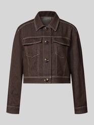 Jeansjacke mit Brusttaschen und Knopfleiste von Marc Cain - 13