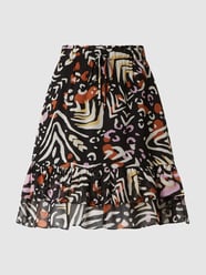 Minirock mit Saum im Stufen-Look  von Oui Schwarz - 31