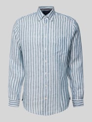 Regular Fit Leinenhemd mit Button-Down-Kragen von Christian Berg Men - 29