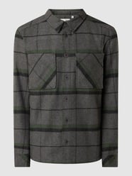 Regular Fit Freizeithemd mit Woll-Anteil Modell 'Todd' von !Solid Grau - 41