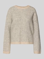 Sweter o kroju relaxed fit z mieszanki wełny z dodatkiem wełny z alpaki model ‘FALVA’ od Selected - 26