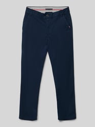 Chinosy o kroju slim fit z mieszanki bawełny od Tommy Hilfiger Teens - 32
