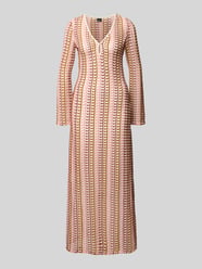 slim fit maxijurk in brei-look van Gina Tricot Beige - 3