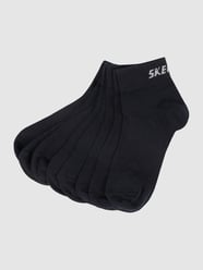 Sneakersocken mit eingewebten Label-Details im 5er-Pack von SKECHERS Blau - 25