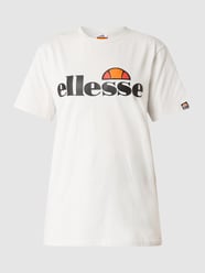 T-shirt van katoen met logodetails van Ellesse Grijs / zwart - 32
