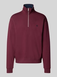 relaxed fit sweatshirt van katoenmix met schipperskraag van MCNEAL - 45