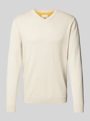 Regular Fit Strickpullover aus reiner Baumwolle von Tom Tailor Beige - 6