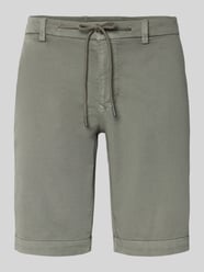 Regular Fit Bermudas mit Bindegürtel und französischen Eingrifftaschen von MAC - 7