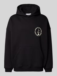 Hoodie mit Label-Print Modell 'PRODUCT OF BERLIN' von Vertere Schwarz - 8