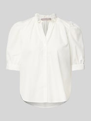 Bluzka o kroju regular fit z bufiastymi rękawami od Christian Berg Woman Selection - 3