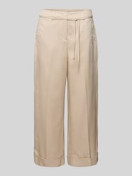 Wide Leg Pants mit Bindegürtel Modell 'Meeri bloom' von OPUS Beige - 46