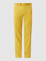 Slim Straight Fit Chino mit Stretch-Anteil Modell 'Tarent' von Hiltl Gelb - 30