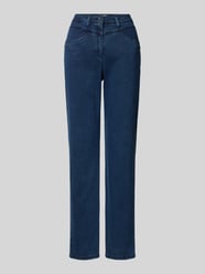 Super slim fit jeans met steekzakken, model 'Laura Deco' van Raphaela By Brax - 34