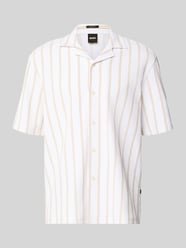 Relaxed Fit Kurzarmhemd aus Baumwoll-Mix von BOSS Beige - 29