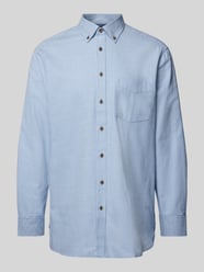 Regular Fit Freizeithemd mit Button-Down-Kragen von Christian Berg Men Blau - 36