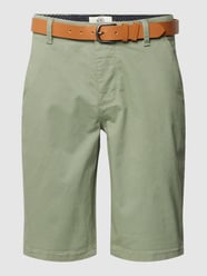 Chinoshorts inklusive Gürtel Modell 'Mike' von Redefined Rebel Grün - 7
