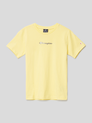 T-shirt met labelpatch van CHAMPION Geel - 14