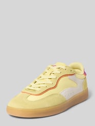 Sneakers van leermix met logostitching model 'Park' van HOFF - 5