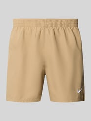 Badeshorts mit Logo-Stitching und Eingrifftaschen von Nike Beige - 6