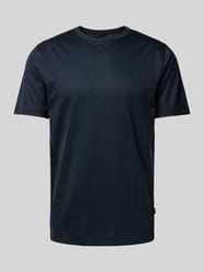 T-Shirt mit Label-Detail Modell 'Thompson' von BOSS Blau - 16