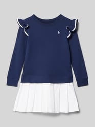 Kleid aus reiner Baumwolle mit Rüschenbesatz von Polo Ralph Lauren Teens Blau - 17