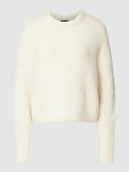Gebreide pullover met wol, model 'NATHERINE' van Pieces Wit - 22