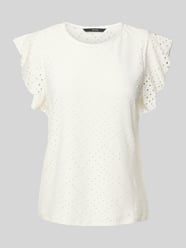 Regular Fit T-Shirt mit Lochstickmuster Muster 'TASSA' von Vero Moda - 21