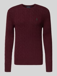 Regular fit gebreide pullover van een mix van wol en kasjmier van Polo Ralph Lauren Bordeaux - 23