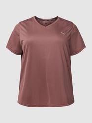 PLUS SIZE T-shirt met labelprint van PUMA Performance Plus Roze - 23