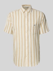 Regular Fit Freizeithemd aus Leinen-Baumwoll-Mix von GANT Beige - 23