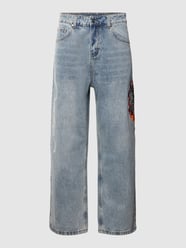 Baggy Fit Jeans im 5-Pocket-Design von Ed Hardy Blau / Türkis - 1