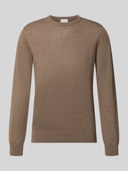Regular Fit Strickpullover aus reiner Wolle von Profuomo - 19