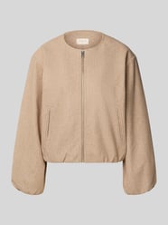 Jack met ronde hals, model 'Yanna' van FREE/QUENT Beige - 19