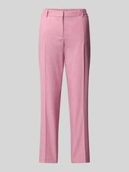 Regular Fit Stoffhose mit Bügelfalten von Christian Berg Woman Selection Pink - 11