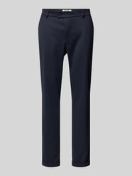 Modern Fit Anzughose mit Gürtelschlaufen Modell 'Conn' von CG - Club of Gents Blau - 30