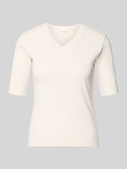 T-shirt z dekoltem w serek od Christian Berg Woman - 37