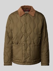 Steppjacke mit Druckknopfleiste Modell  'LUCA' von Jack & Jones Premium Grün - 9