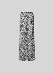 Stoffhose mit Animal-Print von ROTATE Schwarz - 5