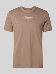 Regular Fit T-Shirt aus reiner Baumwolle von s.Oliver RED LABEL Beige - 43