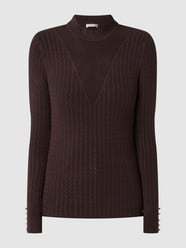 Pullover mit Zopfmuster von Guess Braun - 13