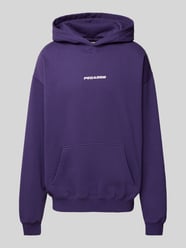 Oversized hoodie met labelprint, model 'COLNE' van Pegador - 5