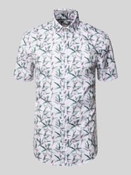 Koszula biznesowa o kroju slim fit z bawełny z kołnierzykiem typu kent od Jake*s - 5