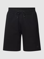 Sweatshorts mit Label-Applikation Modell 'ALDWIN' von Guess Activewear Schwarz - 1
