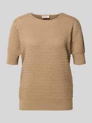 Sweter z dzianiny z rękaw o dł. 1/2 model 'Dodo' od FREE/QUENT - 1